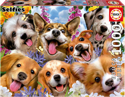 Puzzle Educa - selfie de chien 1000 pièces