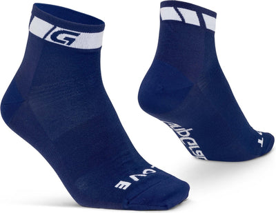 Gripgrab - chaussettes de cyclisme d'été coupe basse classiques 1 paire de chaussettes courtes coolmax - bleu marine - unisexe - taille s (38-41)