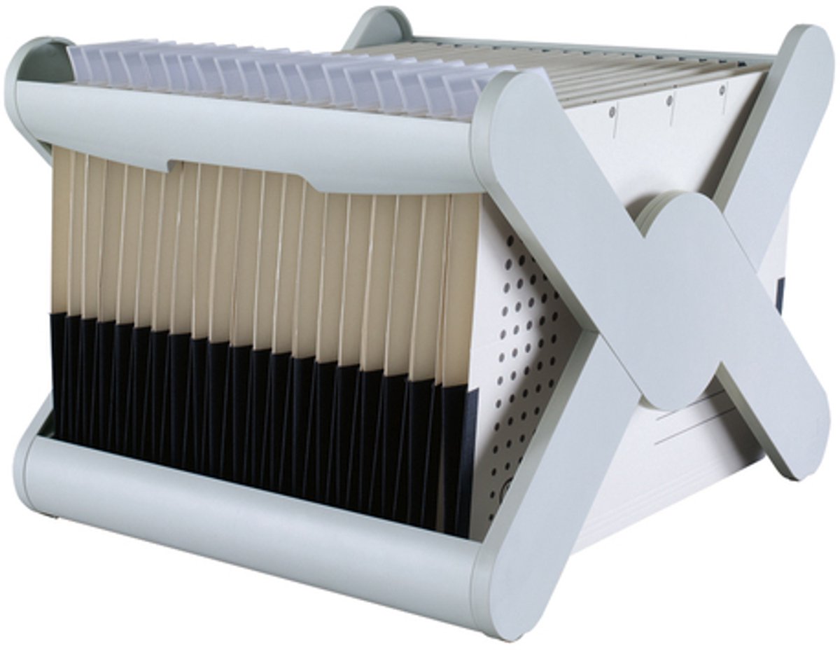 Porte-documents suspendus x-cross - gris clair