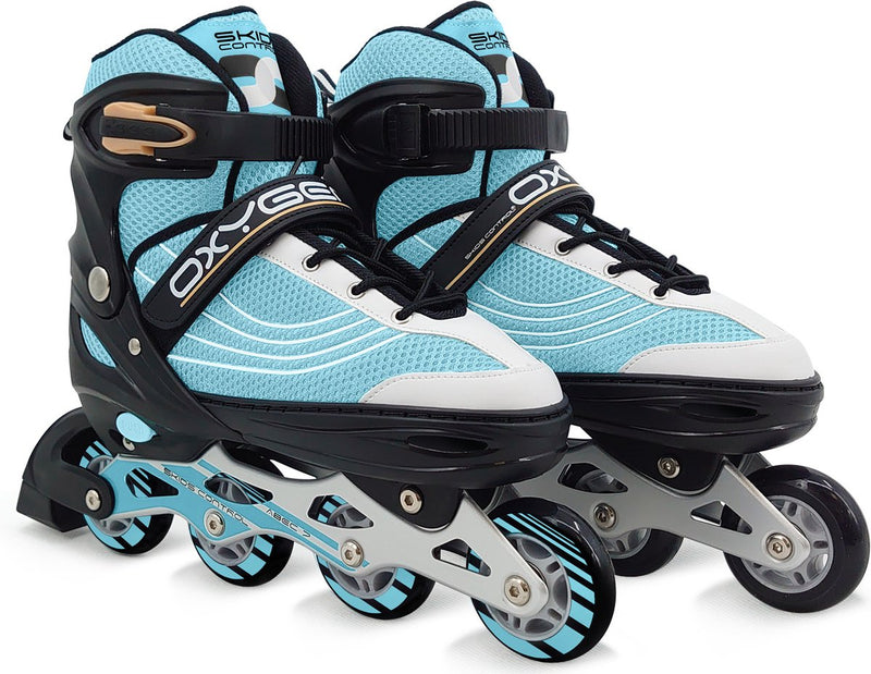 Skids Control-Oxygen en ligne patins semi-softboot réglable Blue Taille 38-41