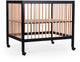 Childhome park 97 caisse à roulettes - réglable sur 3 hauteurs - bois - noir naturel - 98 x 78 x 82 cm