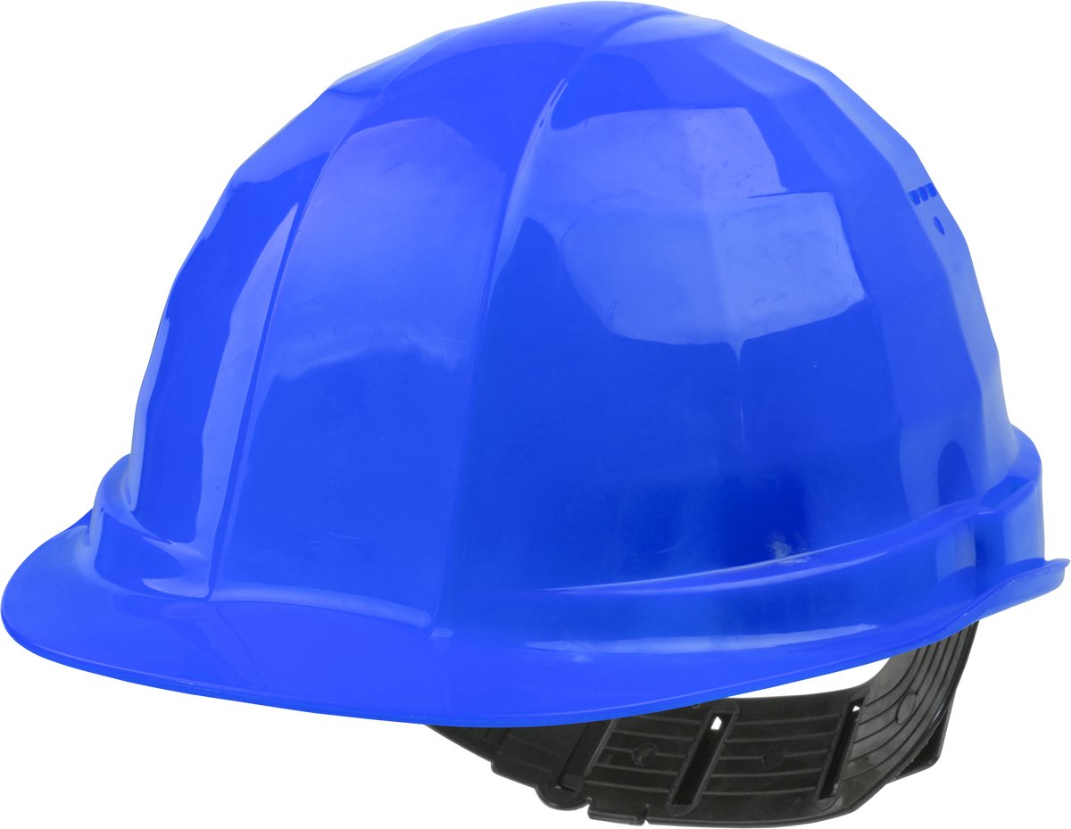 Wolfcraft - casque de sécurité - casque de chantier - casque de chantier - bleu - 4968000