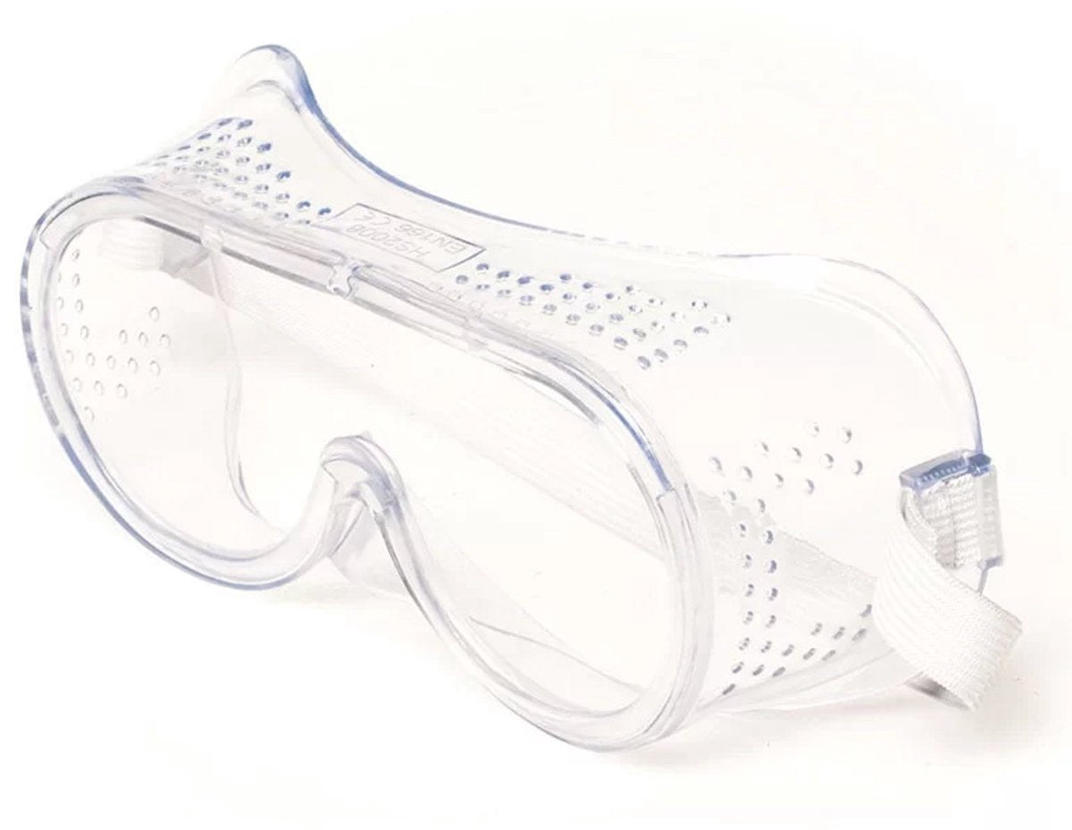 Lunettes de sécurité Drel transparentes - ventilées - légères - polycarbonate - homologuées CE - lunettes anti-éclaboussures - lunettes de protection