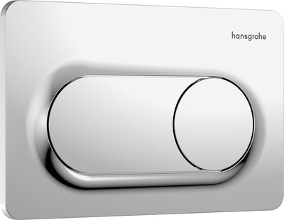 Plaque de pression Hansgrohe iframe original s pour double chasse chromée