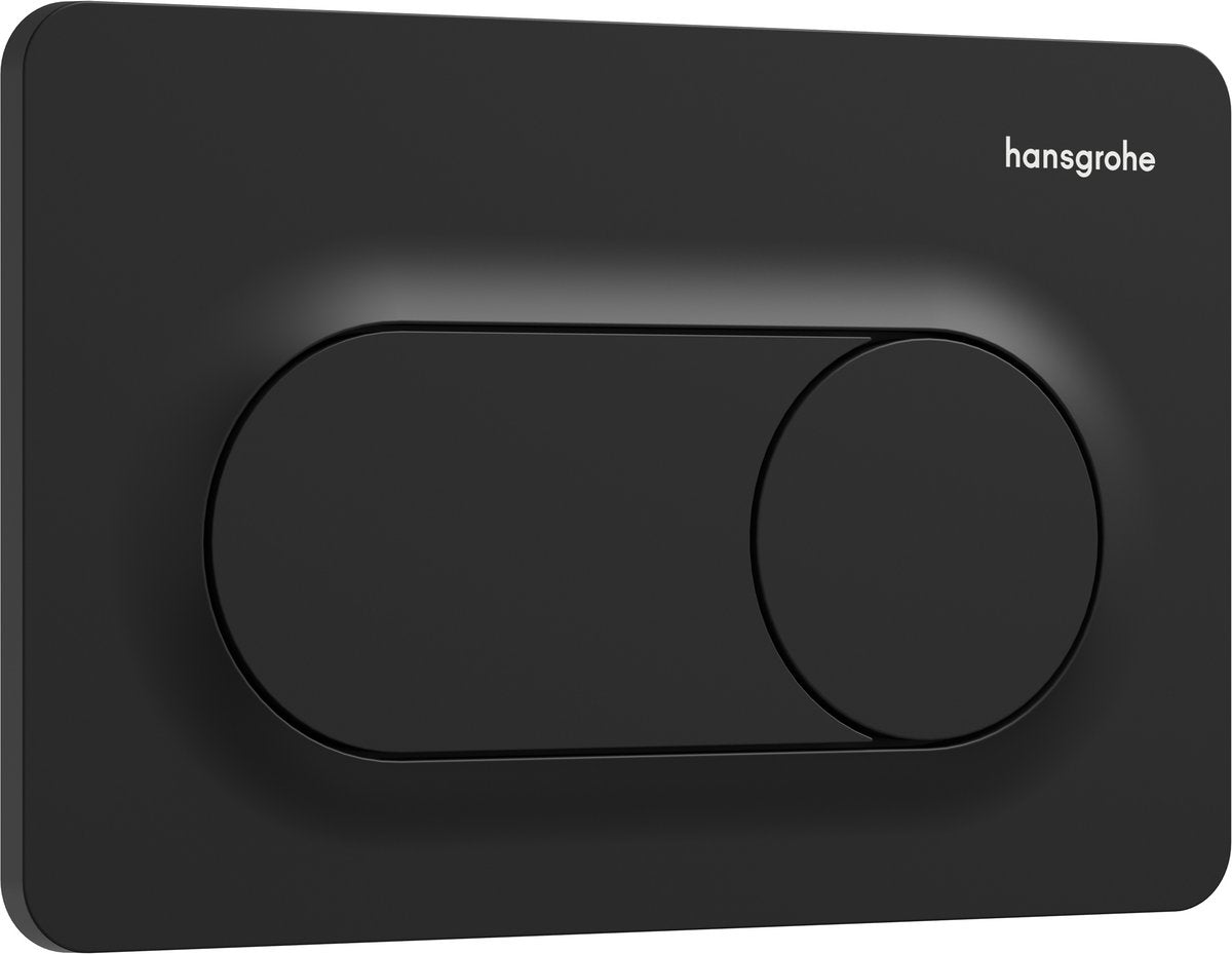 Hansgrohe iframe original s plaque de pression pour double chasse noir mat