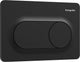 Hansgrohe iframe original s plaque de pression pour double chasse noir mat