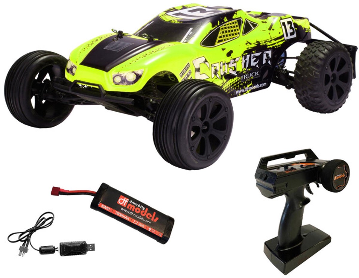 Df-models concasseur camion de course v2 2wd prêt à fonctionner