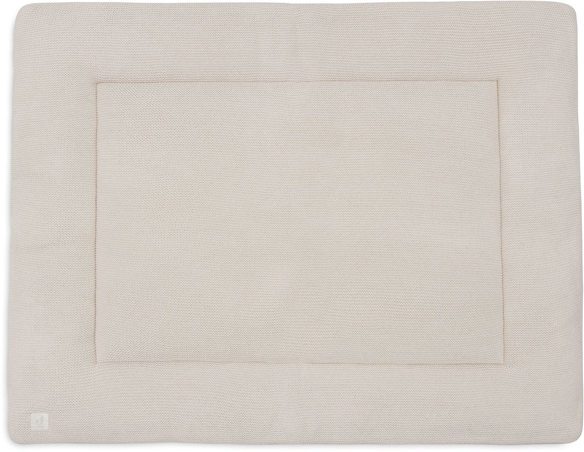 Jollein couverture de parc bébé - 75x95cm - tricot basique - polyester - flocons d'avoine
