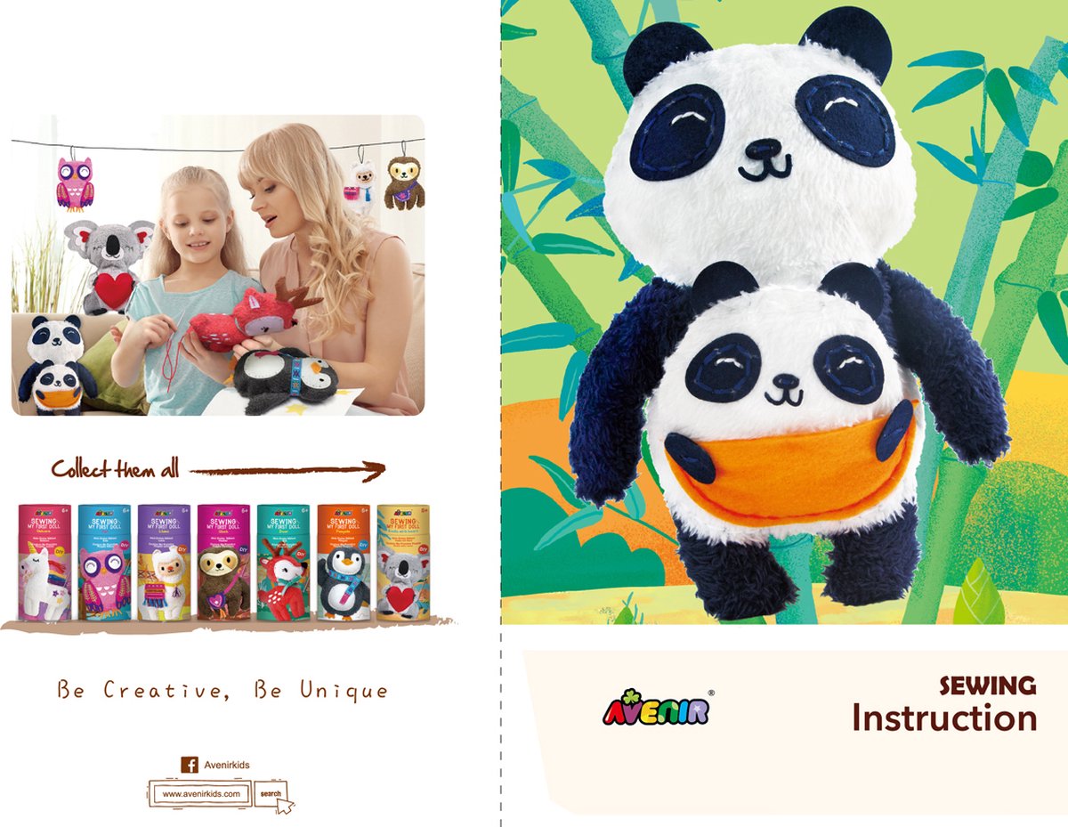Kit de couture Avenir - maman panda