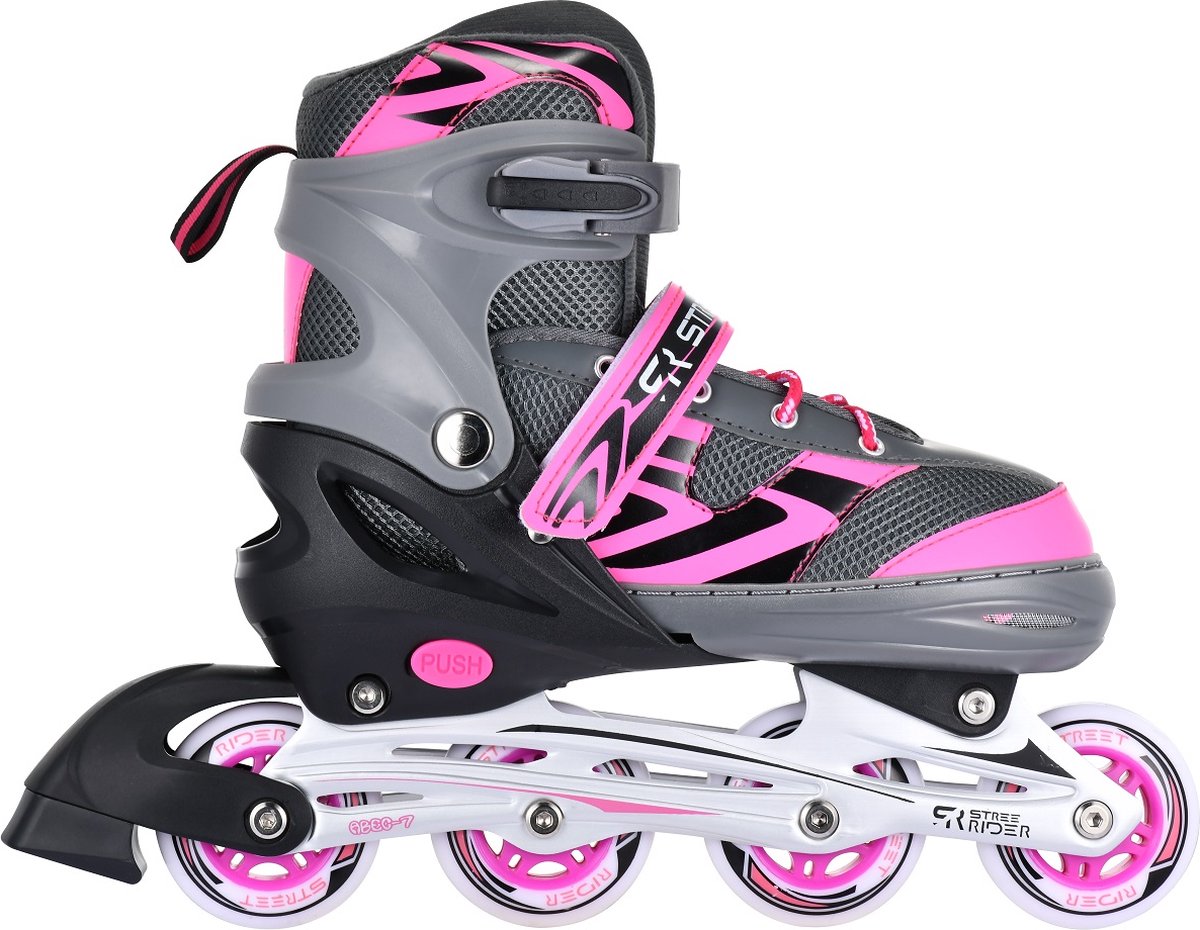 Gris rose de patinage pour enfants, taille 29-32