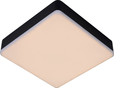 Lucide ceres-led - plafonnier (plafonnier) salle de bain - led dimmable - 1x30w 3000k - ip44 - noir