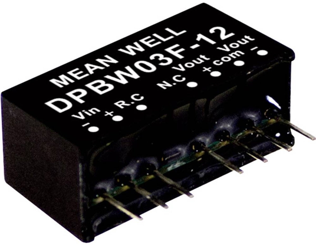 MW Mean Well dpbw03f-05 module convertisseur DC DC 300 ma 3 W nombre de sorties : 2 x contenu 1 pièce(s)