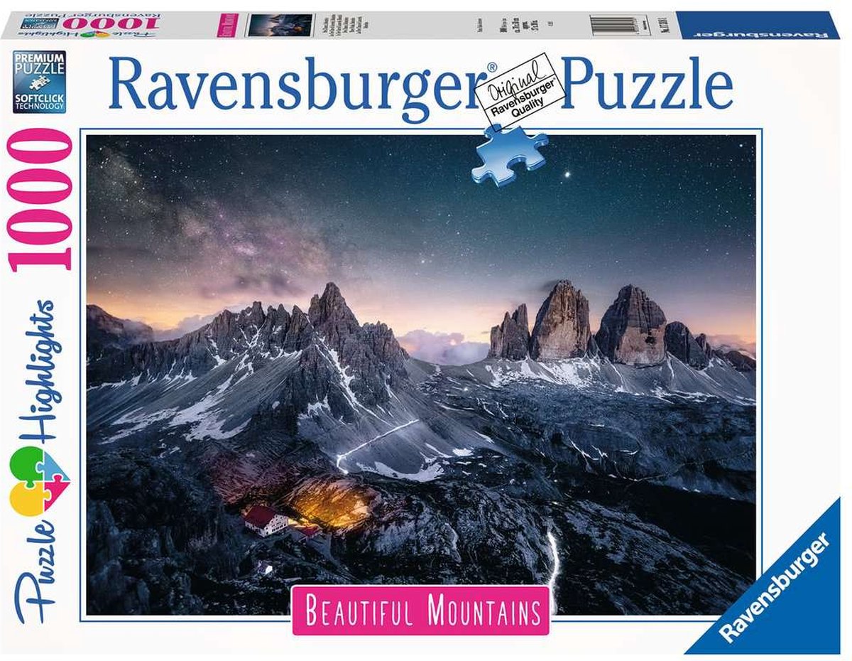 Ravensburger Puzzle Drei Sentences, Dolomites, 1000st.