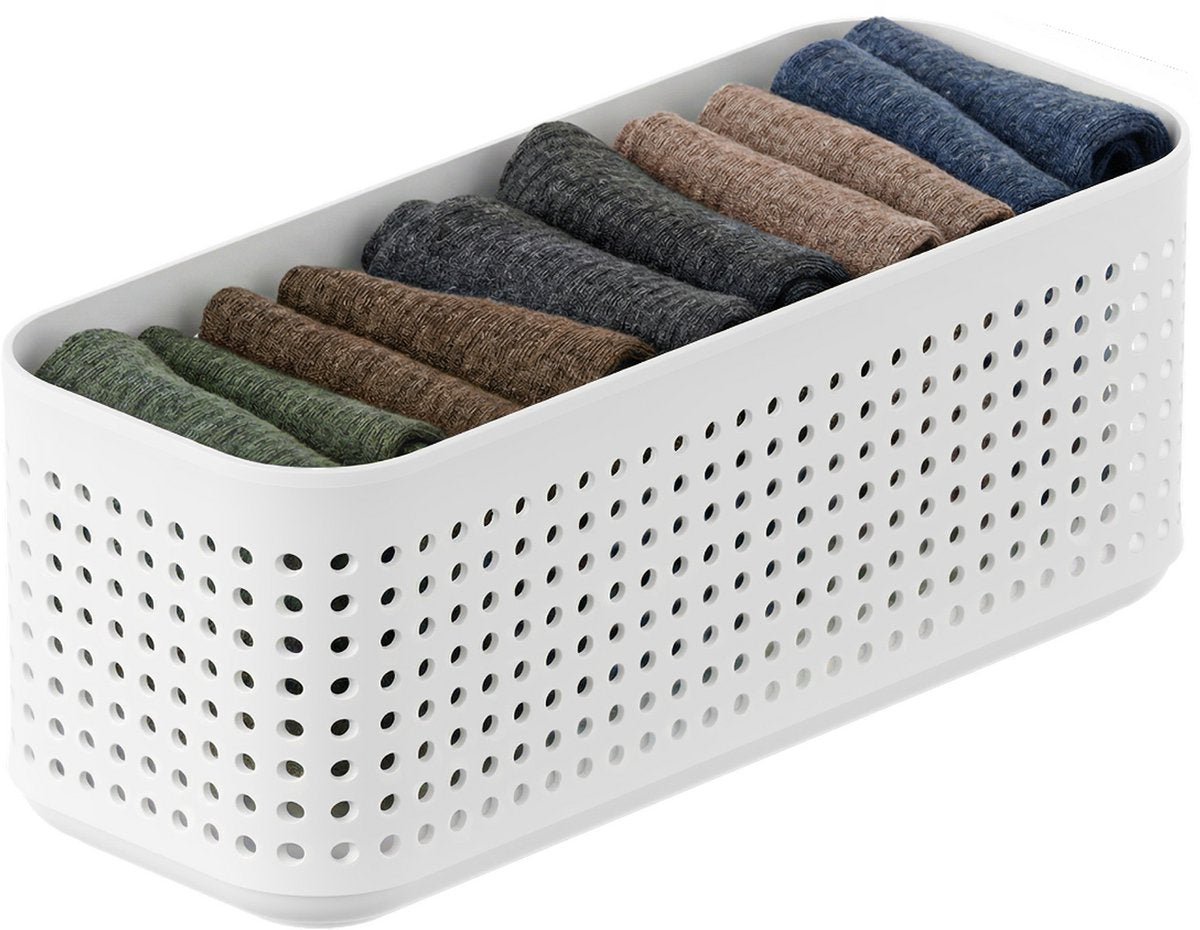 Organisateur de garde-robe Rotho wop - panier s - blanc