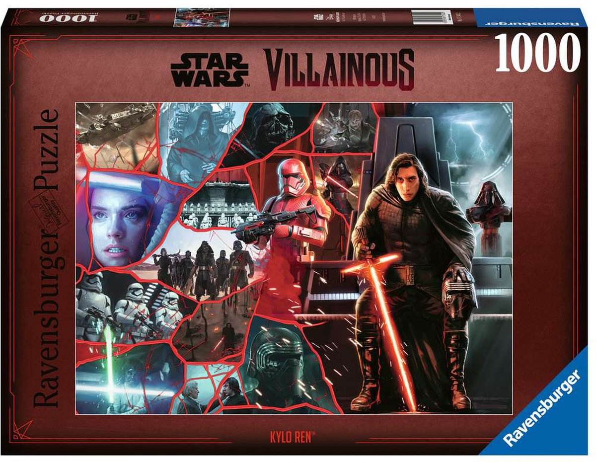 Ravensburger puzzle Star Wars méchant : Kylo Ren - puzzle - 1000 pièces
