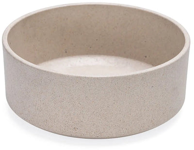 Designed by Lotte Noor gamelle à nourriture pour chien - gamelle à nourriture - passe au lave-vaisselle - bambou - beige - 21 cm