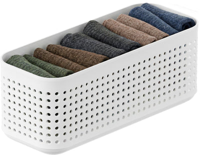 Organisateur de garde-robe Rotho wop - panier s - blanc