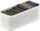Organisateur de garde-robe Rotho wop - panier s - blanc