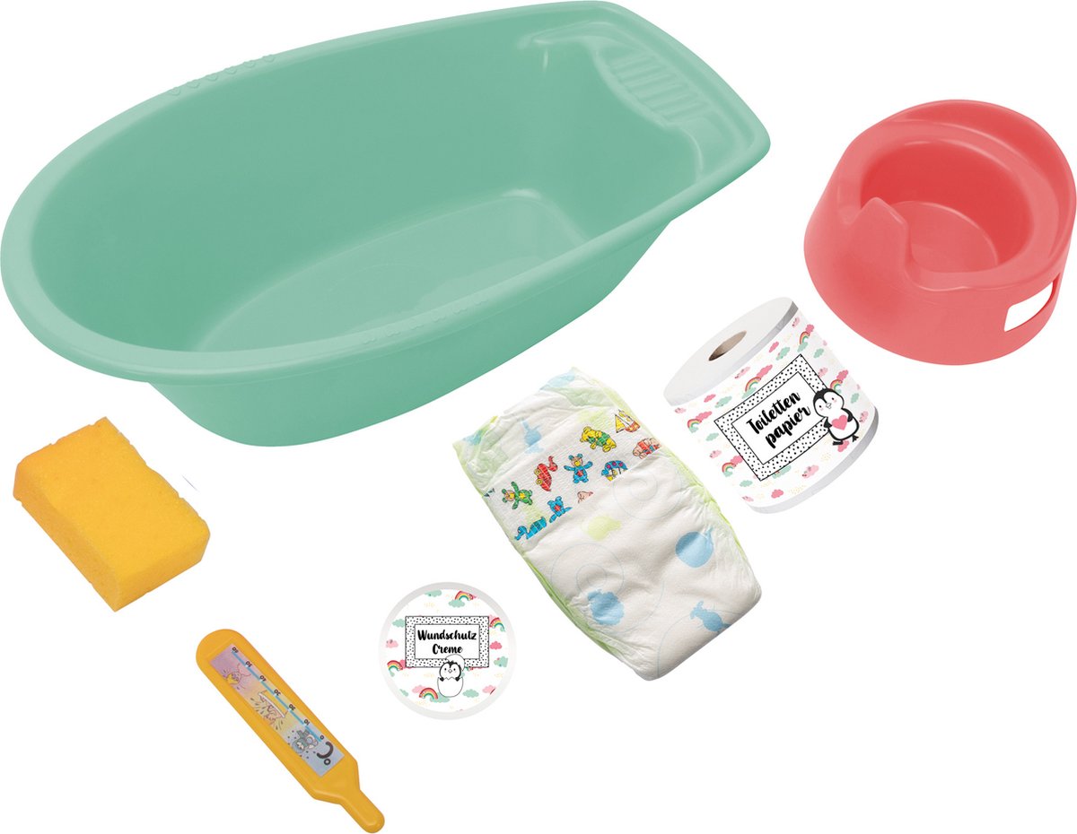 HELSS DOLL'S BAIN Penguin avec accessoires