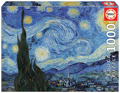 Educa - puzzle - 1000 pièces - vincent van gogh - nuit étoilée