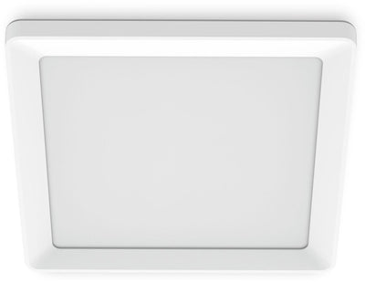Philips LED Plafonnier Philips Valen - avec télécommande - technologie d'éclairage warmglow : tamisez votre lampe pour une couleur de lumière plus chaude - 13w - éclairage LED - lumière blanc extra chaud à froid : 2200k-6500k - carré - blanc