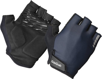 Gripgrab - gants de cyclisme d'été à doigts courts rembourrés ride avec rembourrage - unisexe - bleu marine