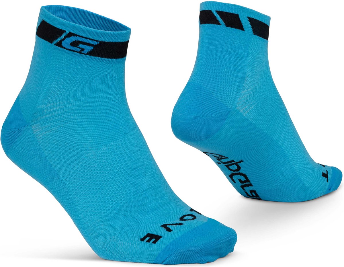 Gripgrab - chaussettes de cyclisme d'été coupe basse classiques 1 paire de chaussettes courtes coolmax - bleu - unisexe - taille xs (35-38)