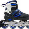Skates pour enfants bleu noir, taille 29-32