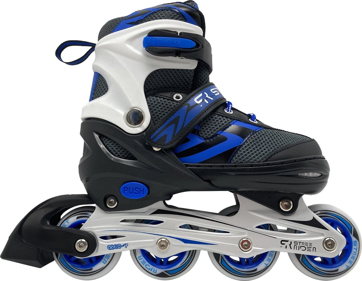 Skates pour enfants bleu noir, taille 29-32