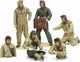 Maquette de véhicule militaire Tamiya - 35347 u.s. set d'équipage de char - Théâtre européen - 6 figurines en plastique - 1:35 - modélisme