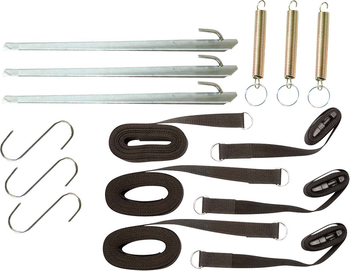 Bo-camp - set de sangles tempête - universel - 3 pièces de 5 mètres