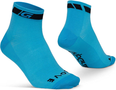Gripgrab - chaussettes de cyclisme d'été coupe basse classiques 1 paire de chaussettes courtes coolmax - bleu - unisexe - taille l (44-47)