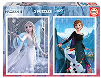 Educa la Reine des Neiges - 2 puzzles de 500 pièces