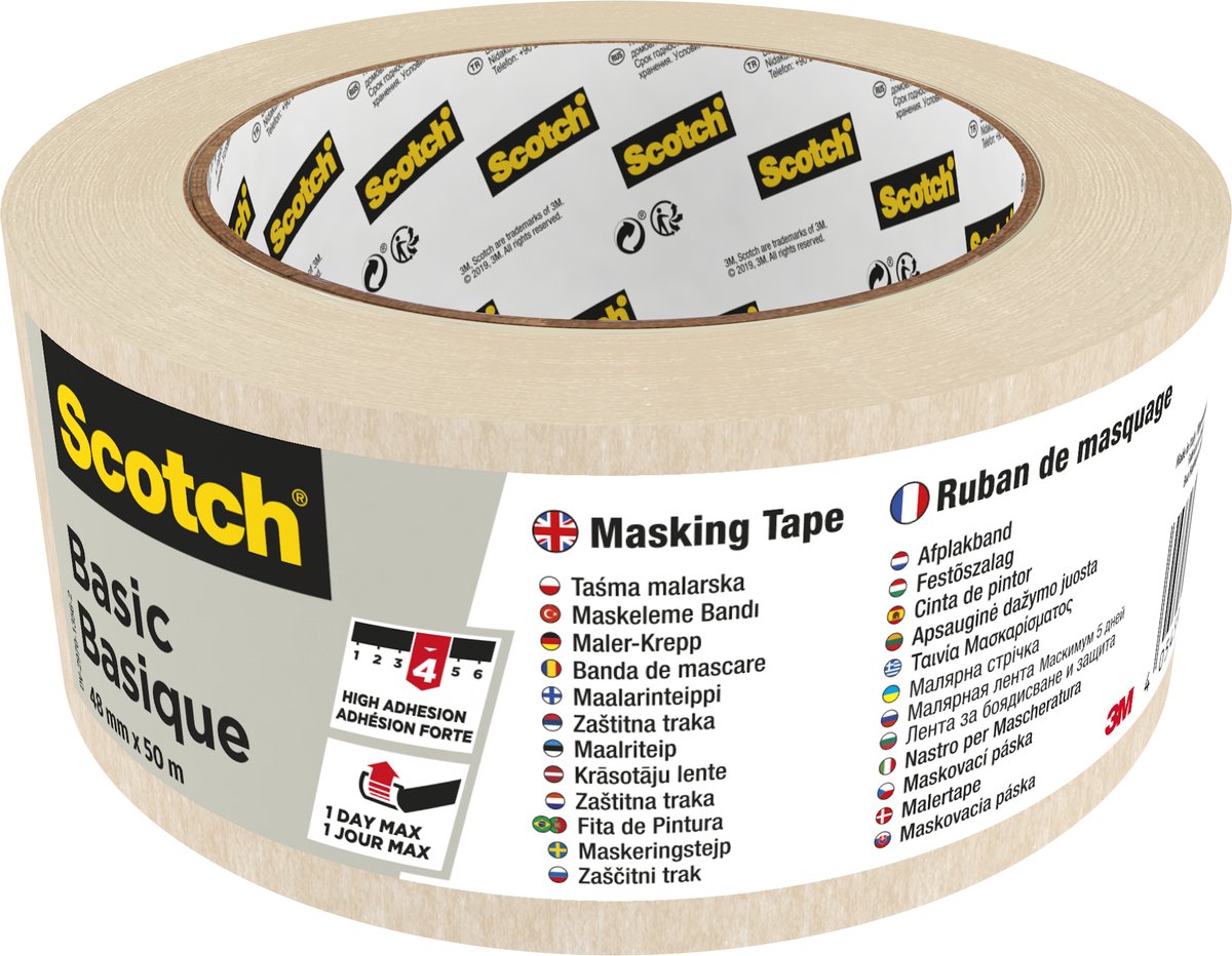 Ruban de masquage Scotch basic 48mmx50m beige |