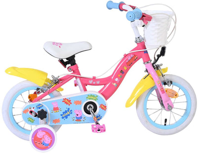 Vélo pour enfants Volare Peppa Pig - filles - 12 pouces - rose - deux freins à main