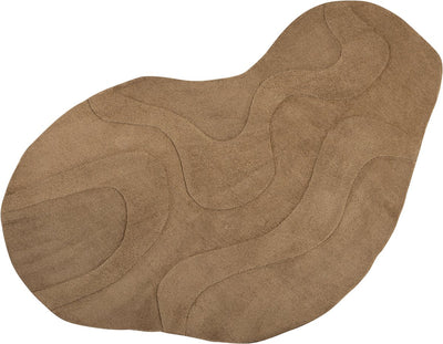 Tapis Woood alya - polyester - marron - 1x170x240