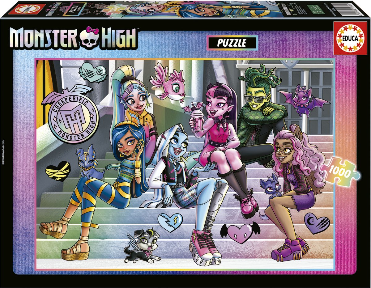 Educa borras educa - puzzle - 1000 pièces - monster high - puzzle