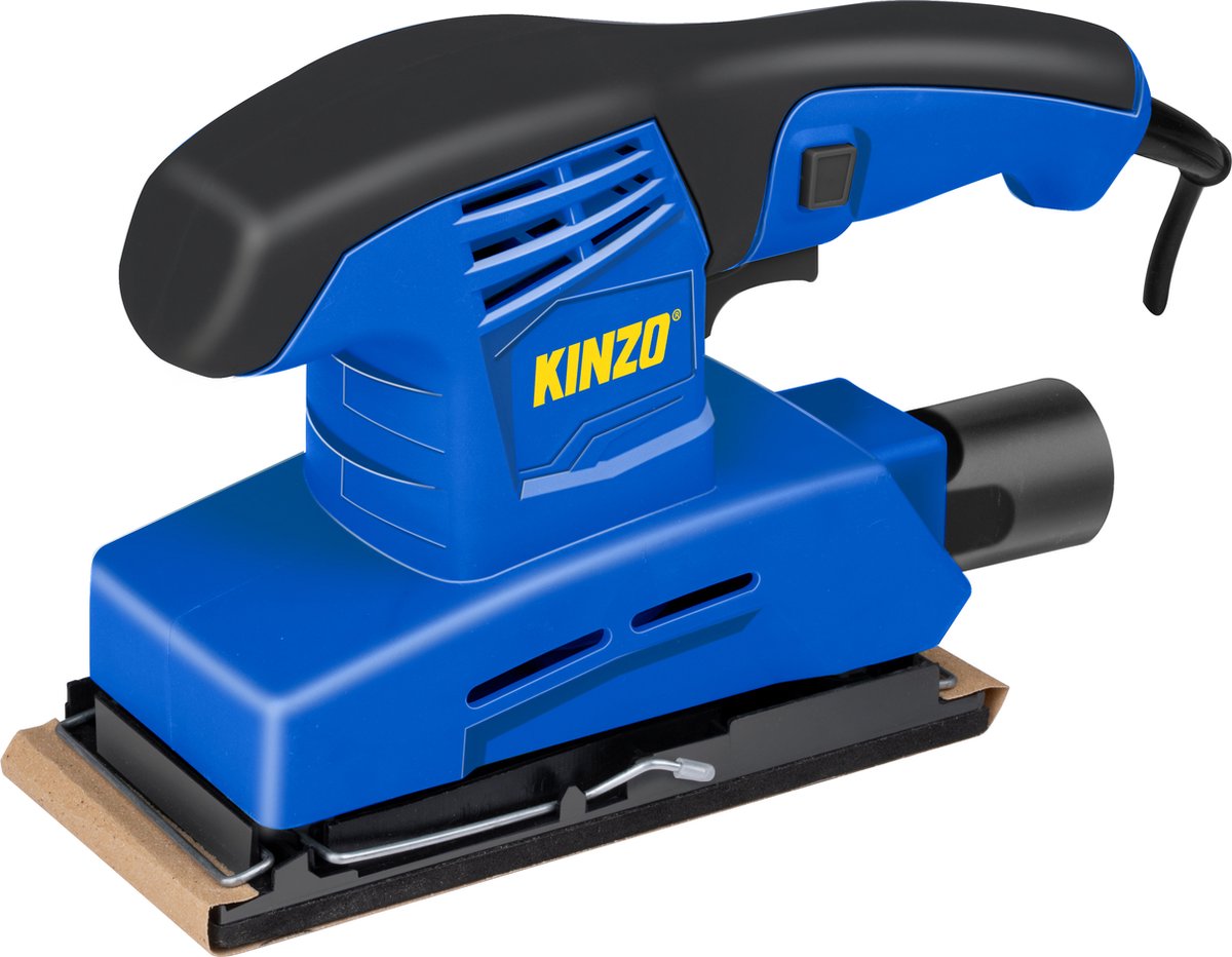 Ponceuse Kinzo - 230v - bleue - travail du bois - ponceuse orbitale