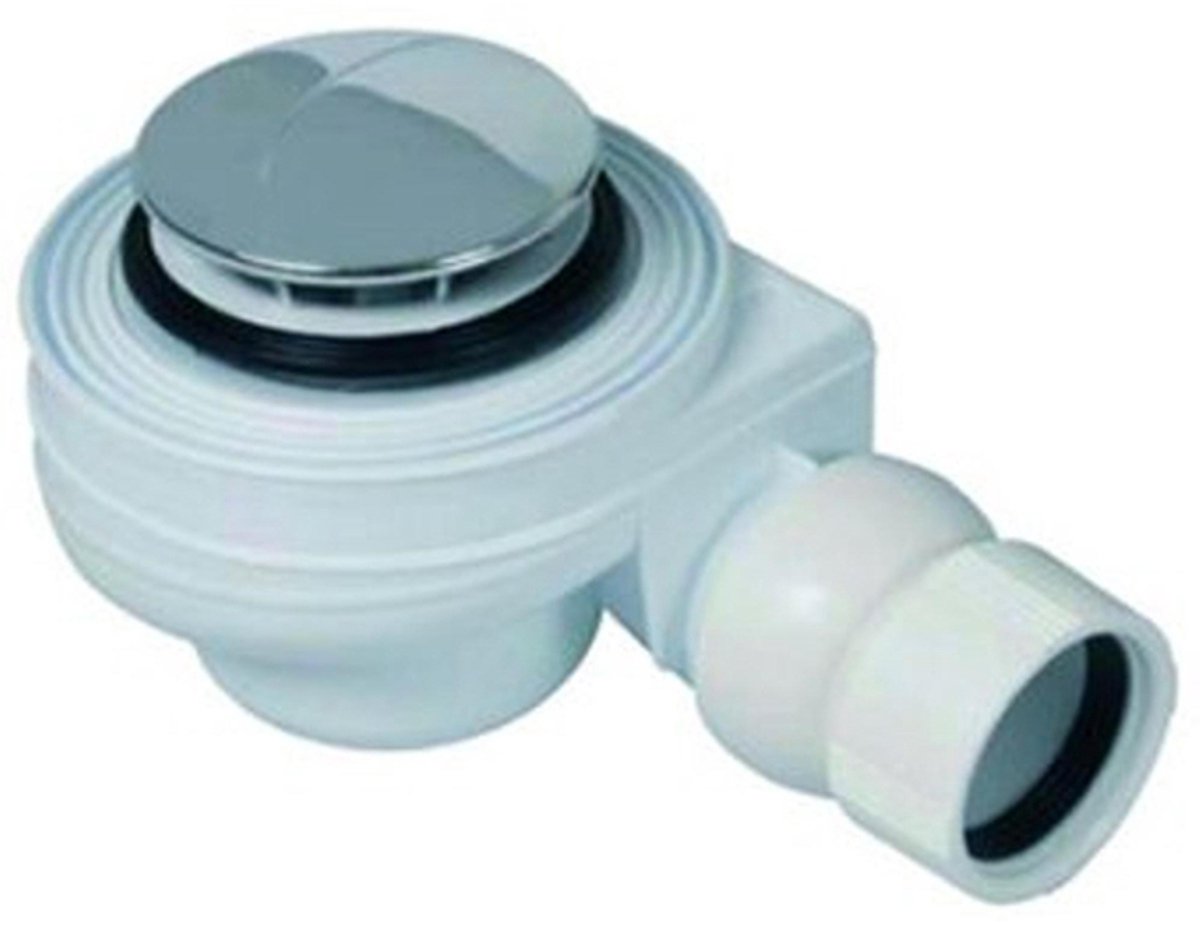 Bonde de receveur de douche Sanit complète pour receveur de douche avec trou 52 mm chromé