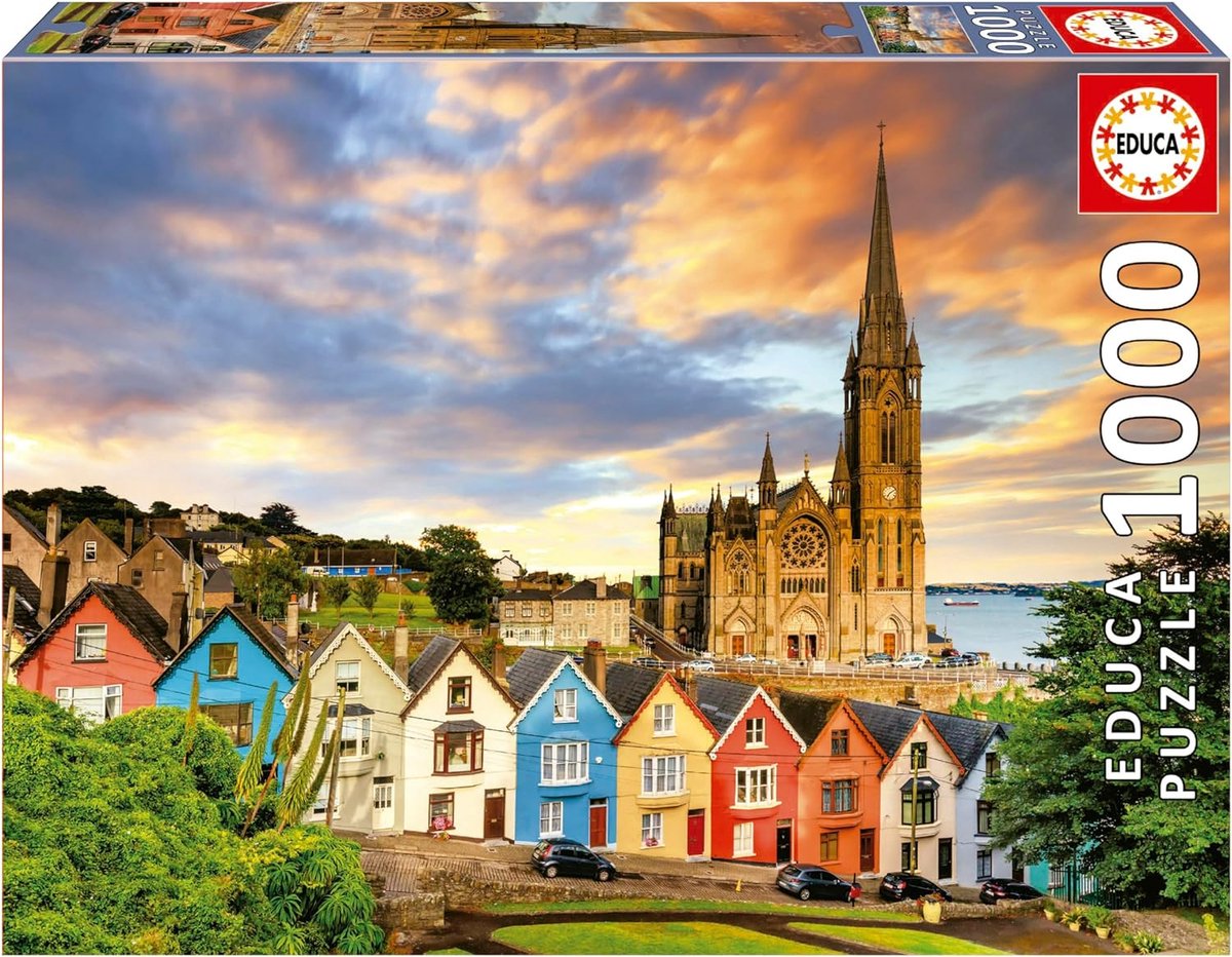 Educa - puzzle - 1000 pièces - cathédrale de cobh irlande