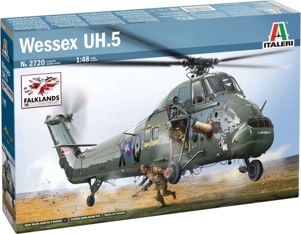 Italeri maquette avion - 2720 wessex uh.5 heli plastic - 1:48 - modélisme