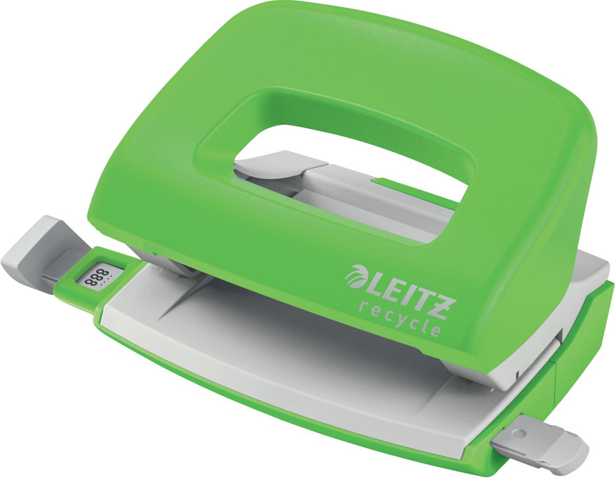 Leitz nexxt recycle mini perforatrice - perfore jusqu'à 10 feuilles - vert