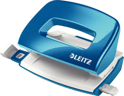 Leitz wow mini perforatrice - jusqu'à 10 feuilles - pour la maison - bleu