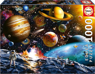 Educa - 1000 pièces - mission astéroïde - espace - univers - planètes - puzzle