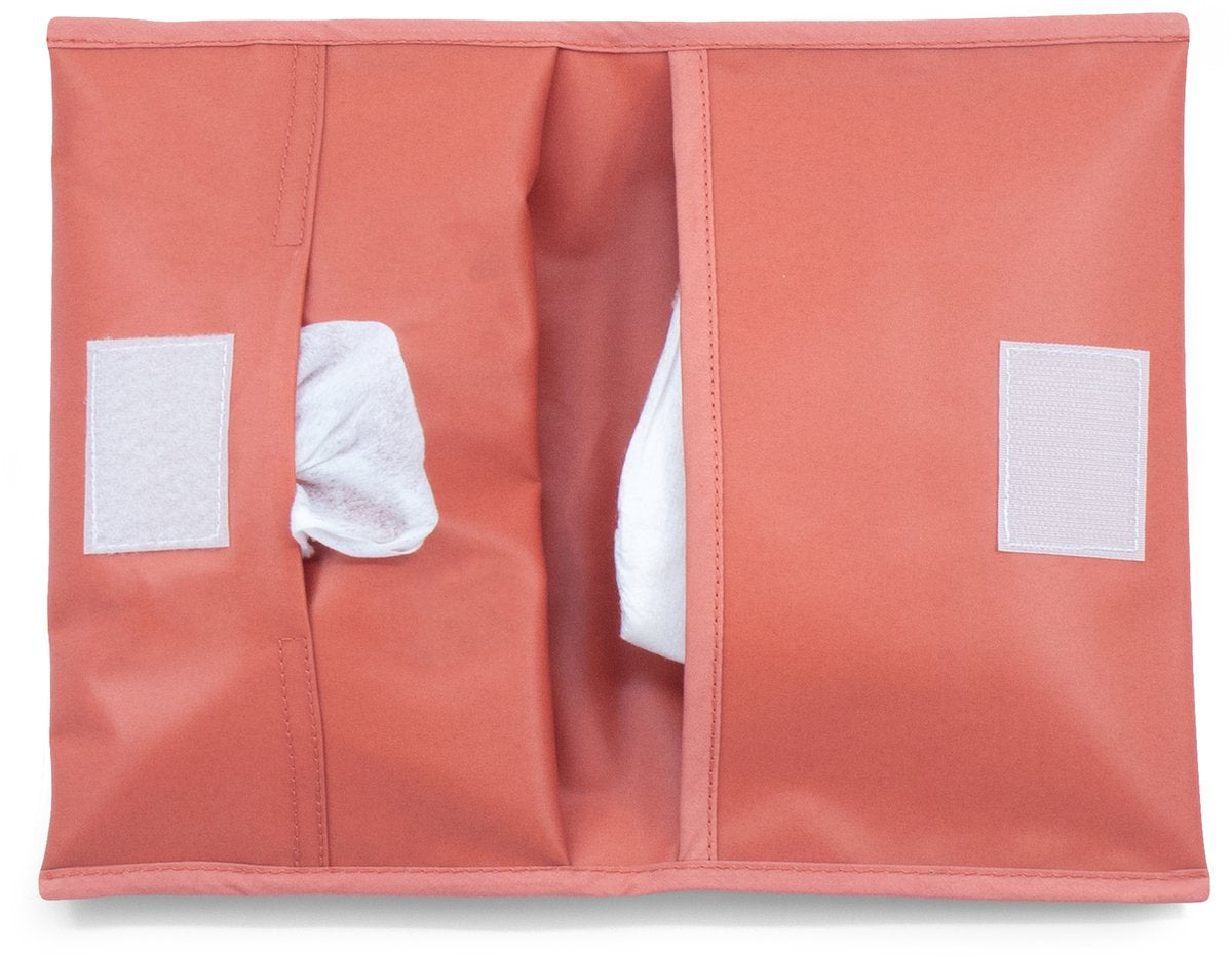 Pochette à couches Kipkep - sienne - couches et lingettes à emporter - rpet - lavable - enduit