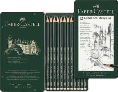 Faber Castell Faber Castell FC-119064 Set design au crayon 9000