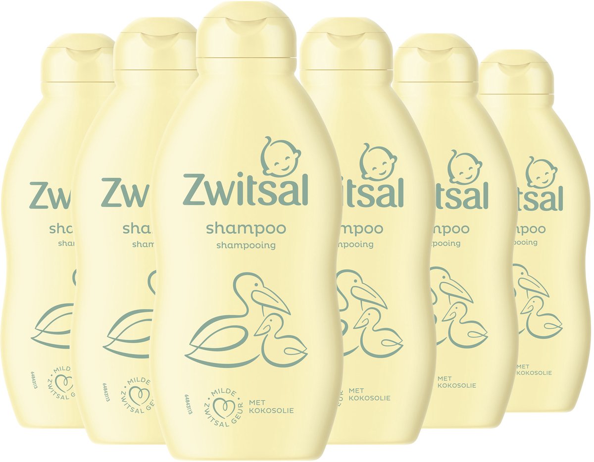 Zwitsal - shampoing - bébé - 6 x 200 ml