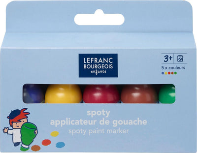 Lefranc bourgeois paris lefranc bourgeois 807251 marqueur peinture tachetée éducation – ensemble de 5 pièces | marqueurs gouache pour enfants à partir de 3 ans | lavable sans éclaboussures
