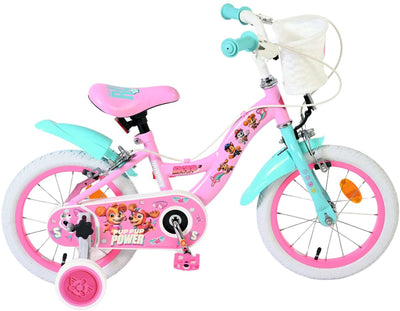 Vélo pour enfants Paw Patrol - filles - 14 pouces - rose - deux freins à main
