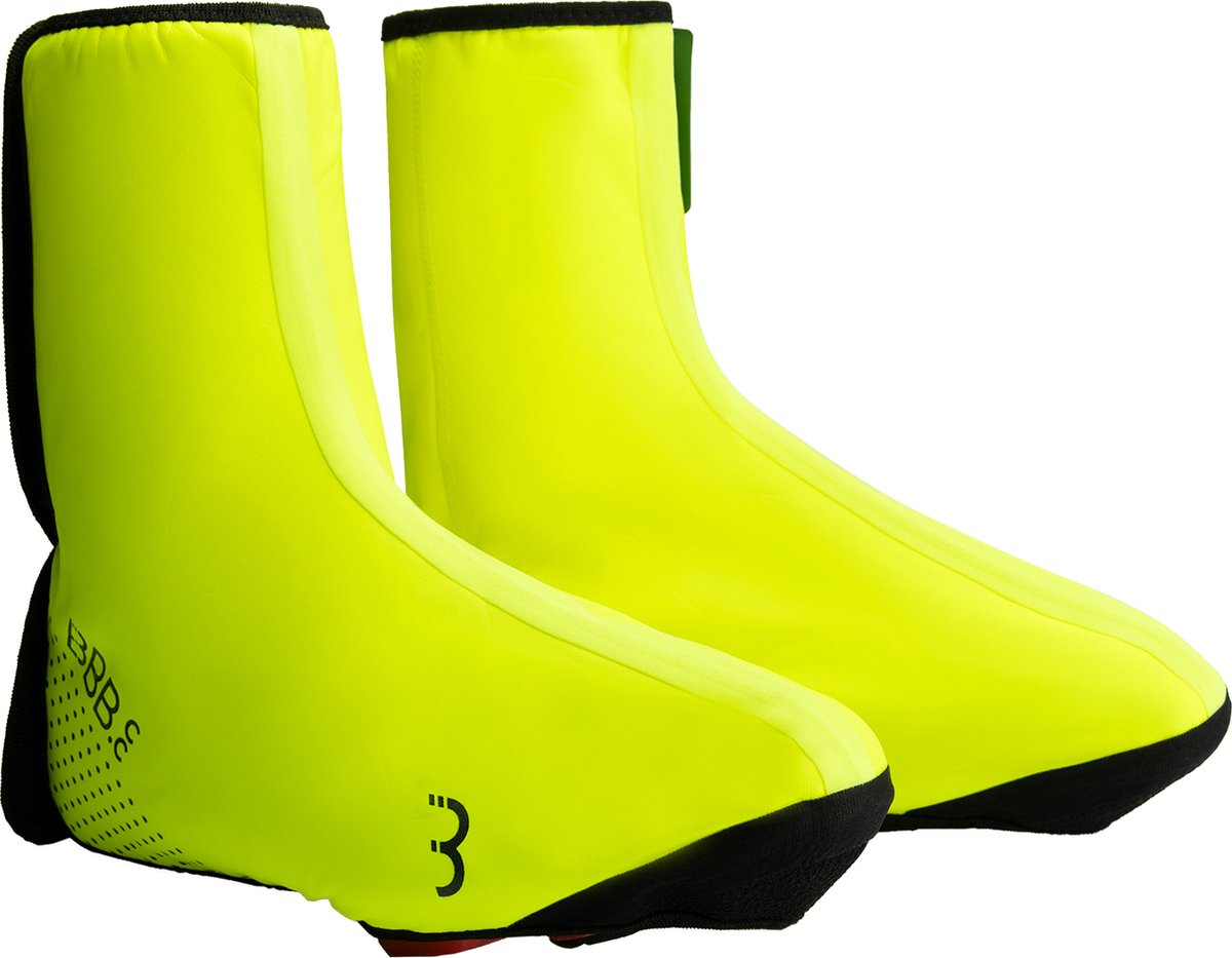 Bbb cycling multiflex surchaussures cyclisme, VTT et chaussures de loisirs - 5 à 15 cº - surchaussures imperméables - jaune fluo - taille 39 43 - bws-27hv